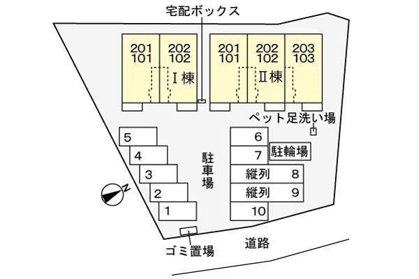 カーサ　チェーロ　Ⅱ 103｜岡山県笠岡市絵師(賃貸アパート1LDK・1階・41.13㎡)の写真 その13