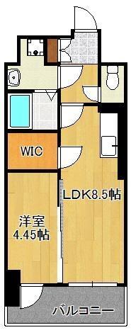 レジェンド直方二番館｜福岡県直方市大字下新入(賃貸マンション1LDK・8階・33.13㎡)の写真 その2