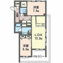 Ｓｈａｍａｉｓｏｎ　Ｅｂｉｎａ　ＩＩ 301 ｜ 神奈川県海老名市中新田５丁目（賃貸マンション2LDK・3階・65.25㎡） その2