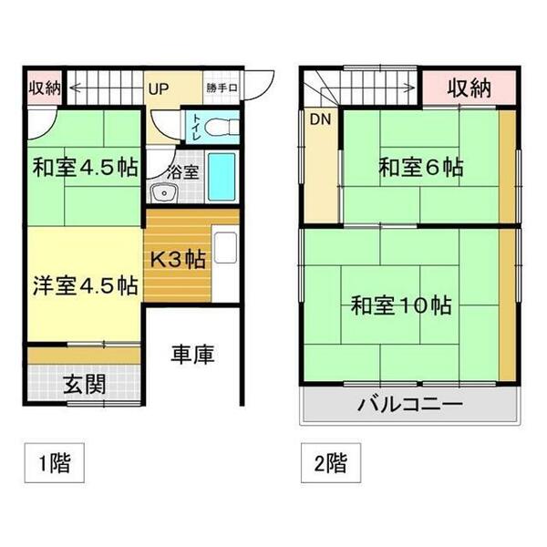 東神田町Ｎ戸建 1｜山口県下関市東神田町(賃貸一戸建4K・--・76.50㎡)の写真 その2