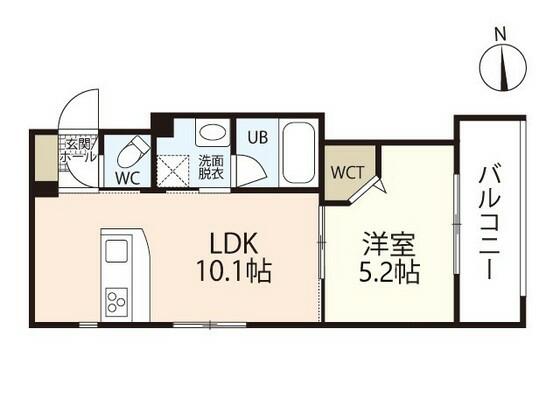 アフェクシービル｜広島県広島市南区宇品神田４丁目(賃貸マンション1LDK・2階・34.13㎡)の写真 その2