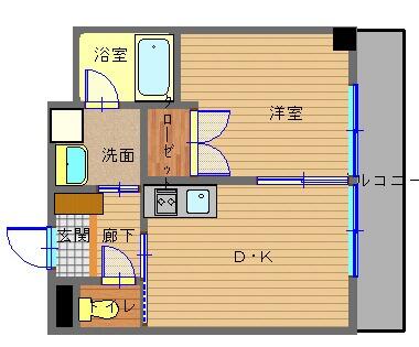 プラスパー築町｜長崎県長崎市築町(賃貸マンション1DK・7階・30.64㎡)の写真 その2