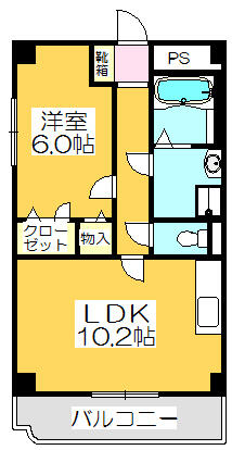 Ｐｅａｃｅ　Ｈｏｕｓｅ　ＭＩＩＩ 201｜香川県高松市上天神町(賃貸マンション1LDK・2階・43.10㎡)の写真 その2
