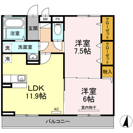 同じ建物の物件間取り写真 - ID:204004190961