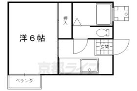 グリーンタウン 102 ｜ 京都府京都市下京区仏光寺通猪熊西入西田町（賃貸アパート1K・1階・17.14㎡） その2