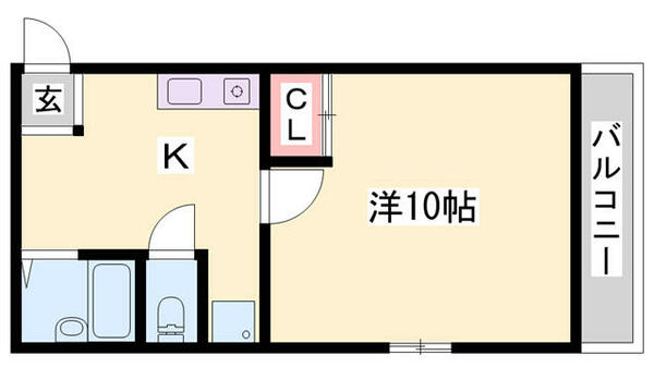 シャインコスモマンション 401｜兵庫県加東市松沢(賃貸マンション1DK・4階・32.00㎡)の写真 その2