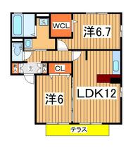 マリン　クオーツ  ｜ 千葉県柏市船戸２丁目（賃貸アパート2LDK・1階・59.00㎡） その2