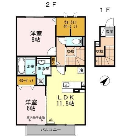 同じ建物の物件間取り写真 - ID:222016450461