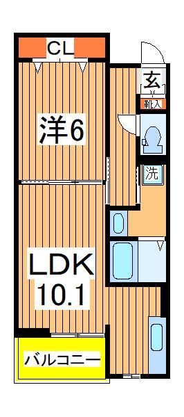 ブライトセゾン｜千葉県柏市正連寺(賃貸アパート1LDK・1階・41.12㎡)の写真 その2