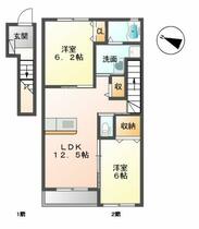 鹿児島県鹿児島市吉野町（賃貸アパート2LDK・2階・55.35㎡） その2