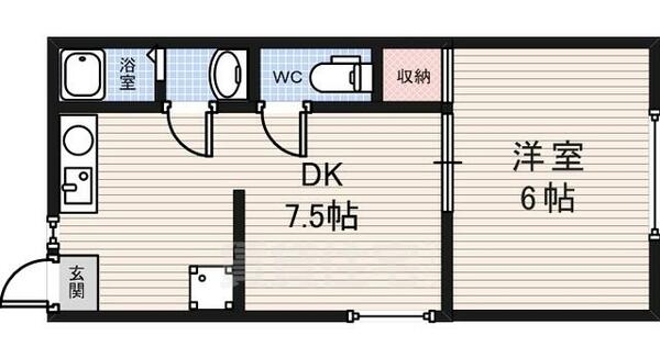 桜ヶ丘マンション｜大阪府富田林市桜ケ丘町(賃貸マンション1DK・3階・29.00㎡)の写真 その2