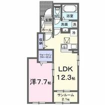 ザ・ビレッジグリーン木ノ本Ⅰ  ｜ 和歌山県和歌山市木ノ本（賃貸アパート1LDK・1階・50.14㎡） その2