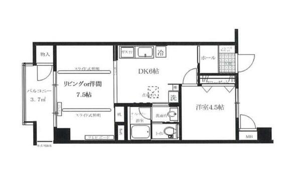 トーア明大前マンション｜東京都世田谷区松原１丁目(賃貸マンション2DK・5階・39.24㎡)の写真 その2