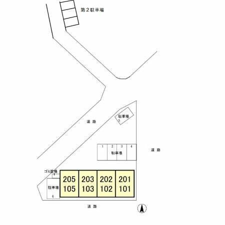 ＡＰ－ＡＫＩ 101｜茨城県つくば市松代１丁目(賃貸アパート1DK・1階・29.44㎡)の写真 その3