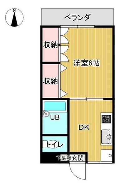 愛媛県西条市大町(賃貸アパート1DK・3階・24.49㎡)の写真 その2