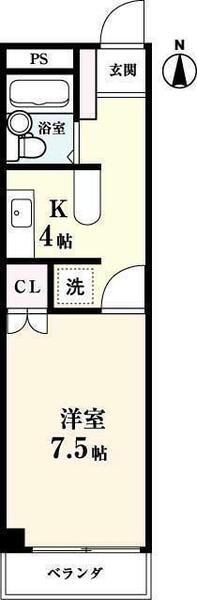 ハイツ　カラット 503｜佐賀県佐賀市唐人１丁目(賃貸マンション1K・5階・27.17㎡)の写真 その2