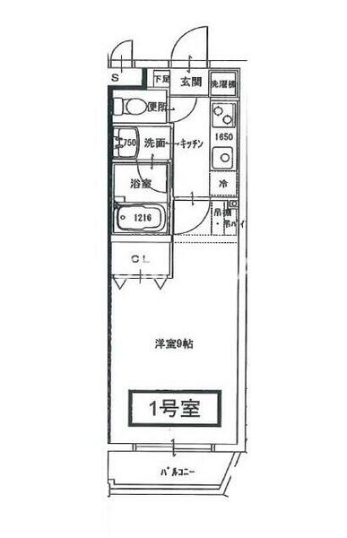 Ｓ－１大元駅前｜岡山県岡山市北区東古松(賃貸マンション1K・3階・27.00㎡)の写真 その2