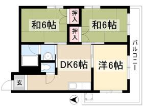 コーポやすり苑 307 ｜ 愛知県名古屋市中川区西中島１丁目（賃貸マンション3LDK・3階・51.90㎡） その2