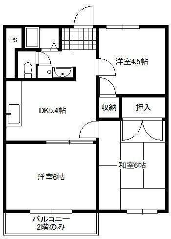 ルミエール舞々木Ｃ｜静岡県富士宮市舞々木町(賃貸アパート3DK・2階・48.60㎡)の写真 その2