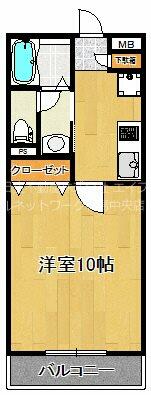 プレイス学校町 302｜新潟県新潟市中央区学校町通３番町(賃貸アパート1K・3階・30.73㎡)の写真 その2