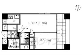 ＬＥＧＡＬ京都五条堀川 1102 ｜ 京都府京都市下京区油小路通五条下る中金仏町（賃貸マンション1LDK・11階・48.51㎡） その2