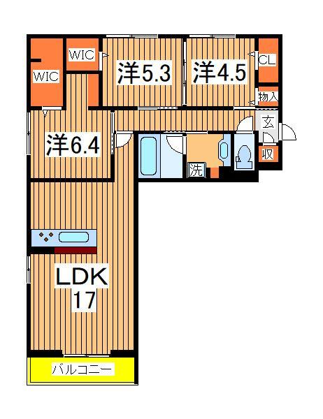 コンフォルト｜千葉県柏市十余二(賃貸アパート3LDK・2階・78.75㎡)の写真 その2