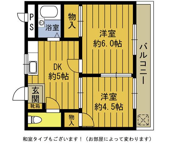 Ｌａ・ｆｏｎｔｅ 106｜大分県大分市豊饒２丁目(賃貸マンション2DK・1階・32.63㎡)の写真 その2