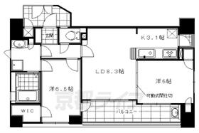 エステムプラザ京都烏丸三条 201 ｜ 京都府京都市中京区東洞院通三条下る三文字町（賃貸マンション2LDK・2階・53.76㎡） その2