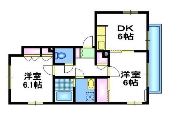 東京都豊島区目白５丁目(賃貸マンション2DK・2階・51.74㎡)の写真 その2