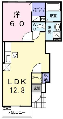 メゾンＮａＮａ 102｜茨城県常陸太田市馬場町(賃貸アパート1LDK・1階・42.98㎡)の写真 その2