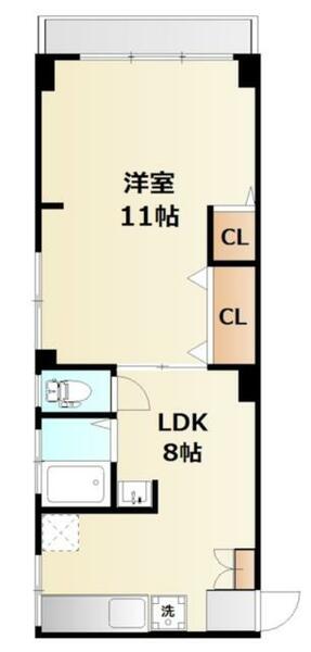 クラウンマンション 504｜東京都北区昭和町２丁目(賃貸マンション1LDK・5階・40.15㎡)の写真 その2
