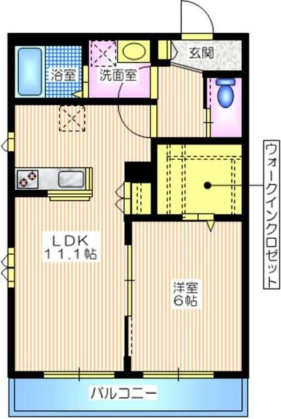 Ｓｋｙ　Ｈｉｌｌｓ鵠沼 201｜神奈川県藤沢市鵠沼松が岡３丁目(賃貸マンション1LDK・2階・45.64㎡)の写真 その2