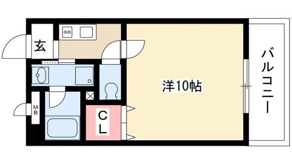 ｃｈｅｒｒｙ　ｓｕｉｔｅ 202｜愛知県名古屋市西区南堀越１丁目(賃貸マンション1K・2階・29.96㎡)の写真 その2