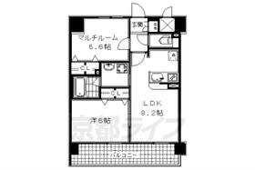 京都府京都市下京区土手町通正面下る紺屋町（賃貸マンション2LDK・3階・42.43㎡） その2