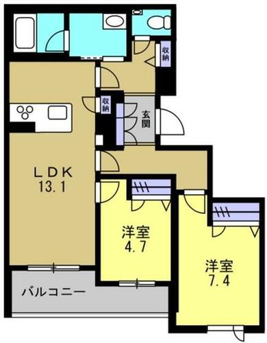 同じ建物の物件間取り写真 - ID:228047089422