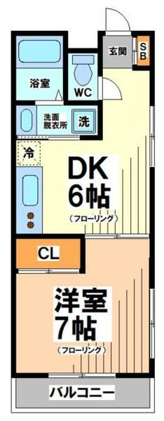 東京都杉並区浜田山３丁目(賃貸マンション1LDK・4階・31.90㎡)の写真 その2