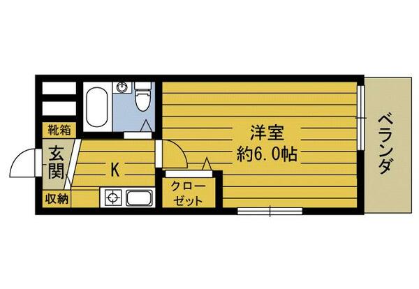 パークヒルズ別府レジデンス 507｜大分県別府市桜ケ丘(賃貸マンション1K・5階・23.24㎡)の写真 その2