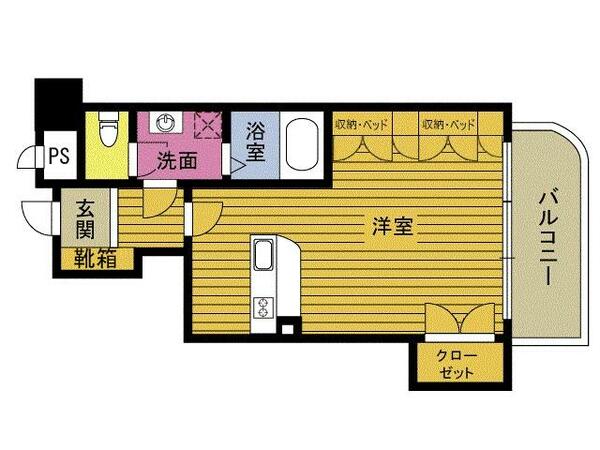 シーフロントビラ別府７０３ 703｜大分県別府市新港町(賃貸マンション1R・7階・30.21㎡)の写真 その2