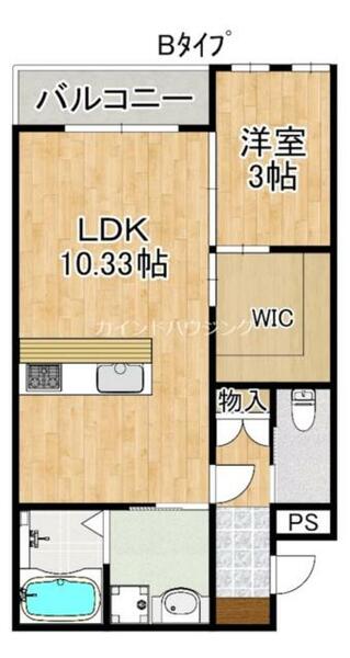 グラングルー｜大阪府泉佐野市鶴原３丁目(賃貸アパート1LDK・2階・36.55㎡)の写真 その2