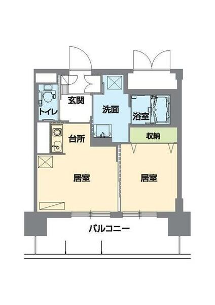 住宅型有料老人ホームすずらん 410｜北海道河東郡音更町木野西通８丁目(賃貸マンション1DK・4階・34.24㎡)の写真 その2