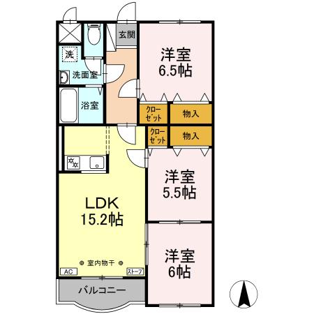 同じ建物の物件間取り写真 - ID:202002260132