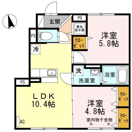 同じ建物の物件間取り写真 - ID:202007445294