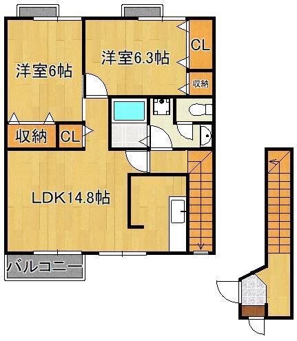 同じ建物の物件間取り写真 - ID:240027227167