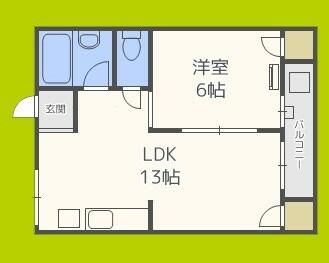 松恵コーポラス｜大阪府大阪市住吉区苅田５丁目(賃貸マンション1LDK・4階・33.00㎡)の写真 その2