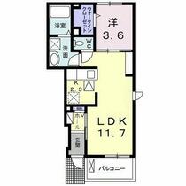 ソレイユＴ・ＤⅢ  ｜ 和歌山県和歌山市北島（賃貸アパート1LDK・1階・37.81㎡） その2