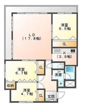 同じ建物の物件間取り写真 - ID:238007069625