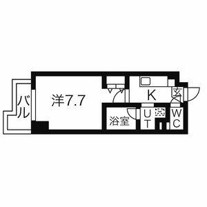 愛知県名古屋市名東区明が丘(賃貸マンション1K・10階・24.80㎡)の写真 その2