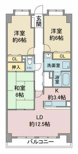 同じ建物の物件間取り写真 - ID:223029548196