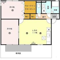 和歌山県海南市岡田（賃貸アパート2LDK・1階・53.84㎡） その2