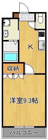 ＮＨ　サンハイム｜福岡県北九州市小倉北区片野新町２丁目(賃貸マンション1K・2階・31.02㎡)の写真 その2